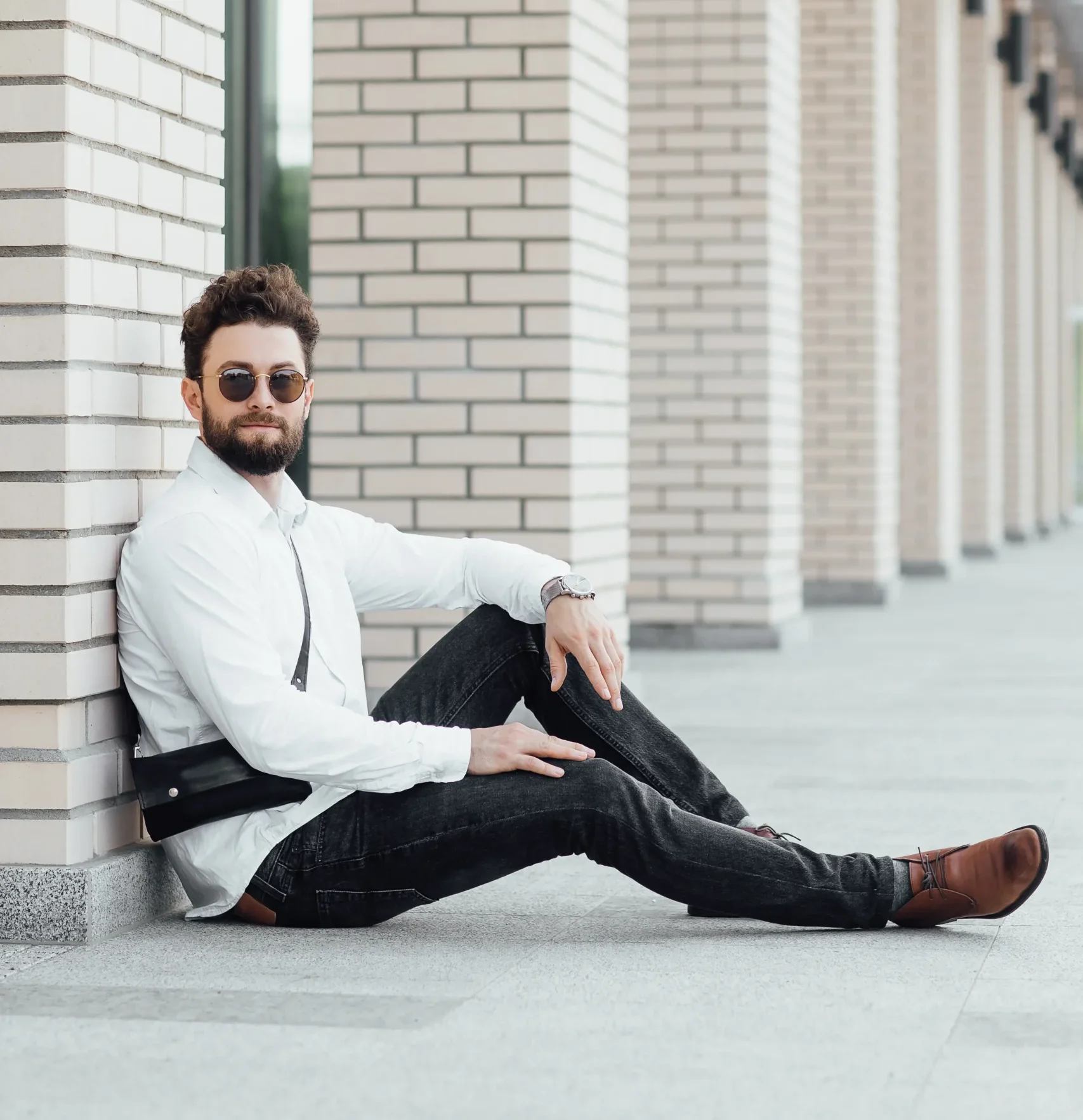 business casual men jeans